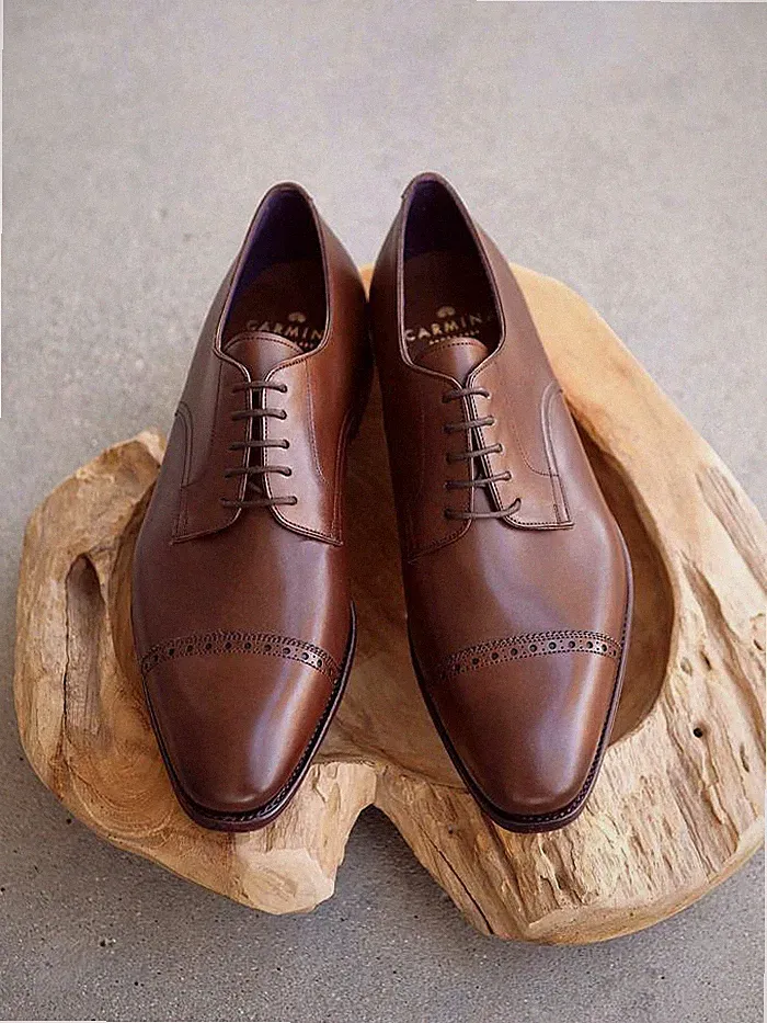 HANDGEMACHTE BRAUNE DERBY OXFORD BROGUE HERRENSCHUHE, FORMELLE KLASSISCHE OFFIZIELLE HERRENSCHUHE