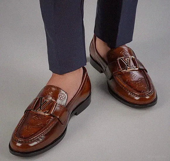 Handmade Men Brown Leather Moccasins Dress Shoes, Loafer, Men Brown Formal Shoes