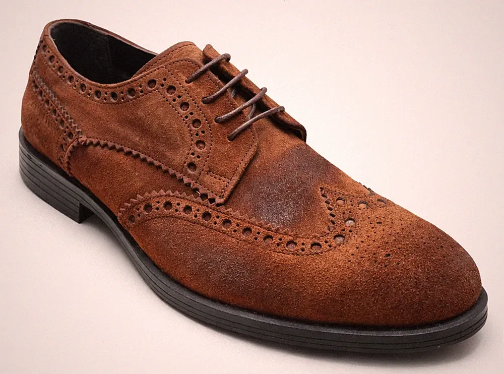 HARRYKSON Herren Mokassins Wildleder Braun Leder Slipper Loafer Gr. 41–45 Neu