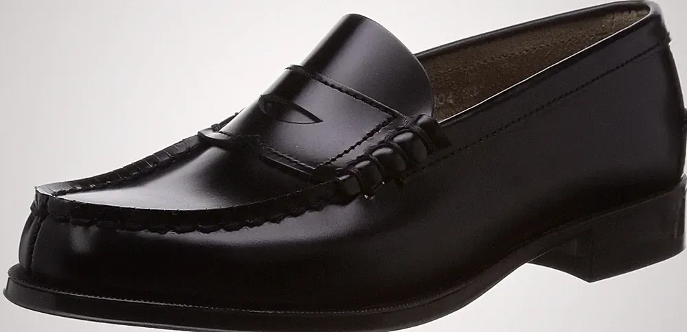 HARUTA 304 HARTA Damen Traditional 2E Echtleder Loafer Schwarz