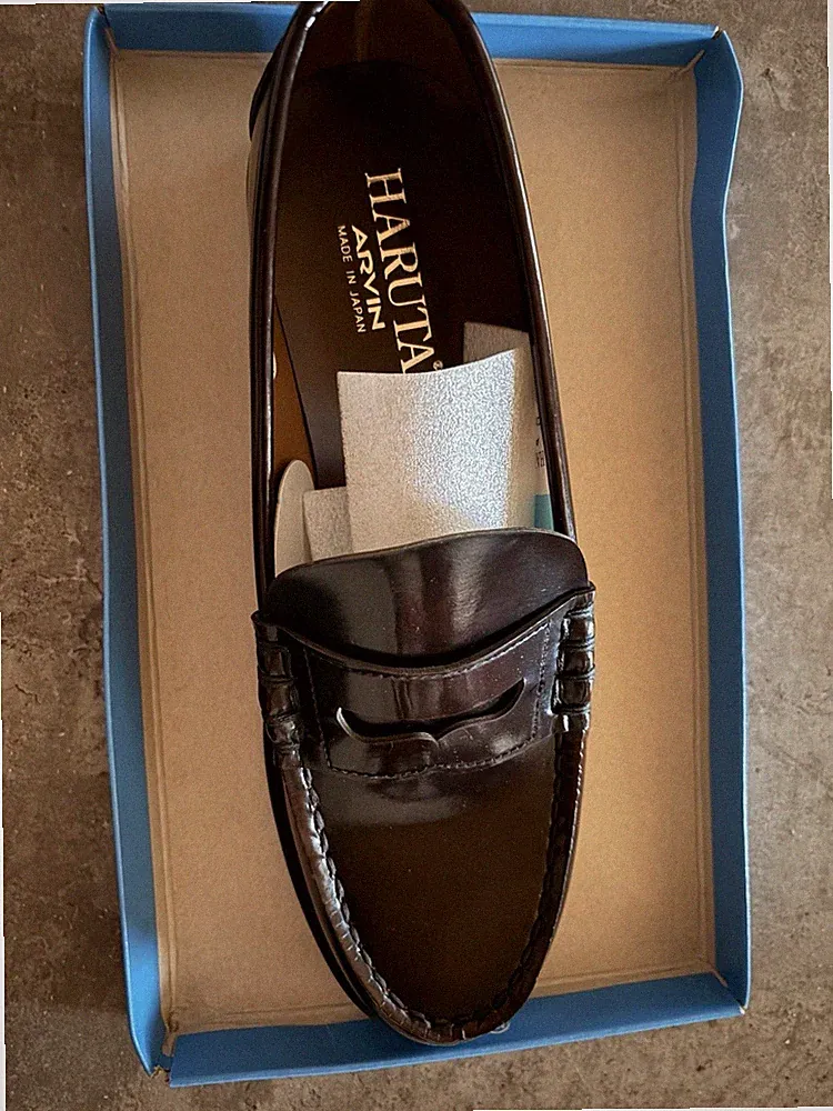 Haruta 6650 Japan Loafer Size 42-42.5 Sehr Neu