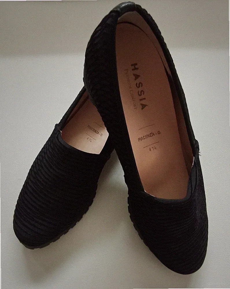 HASSIA Damen Schlupfschuh Loafer Gr.4 1/2 gebr.TOP