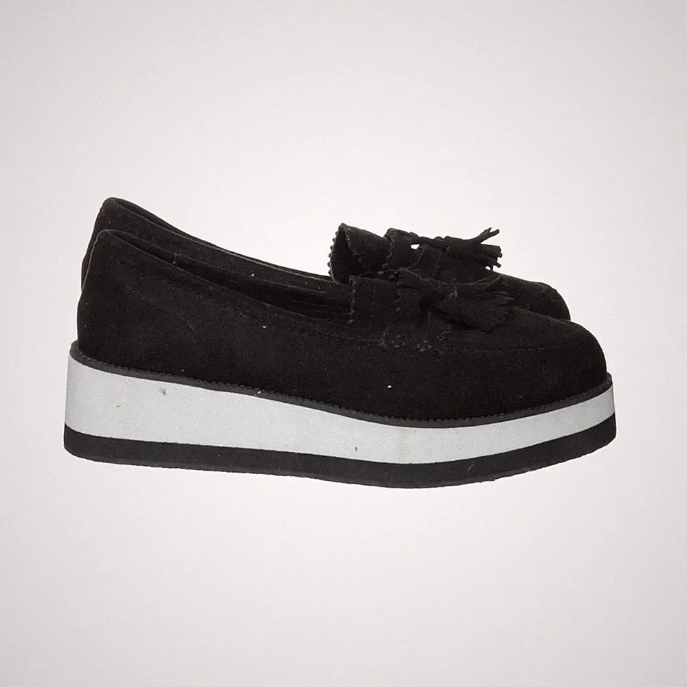 Head Over Heels, Loafers, Größe: 38, Polyurethan, Schwarz/Weiß, Damen #36E