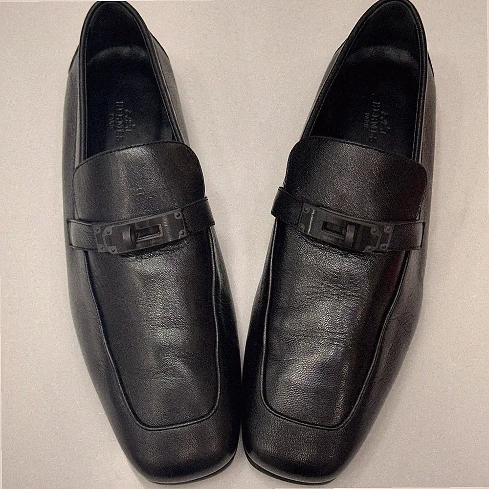 Hermes Charlie Halbschuhe schwarz H21197 41,5 138288694 [U]