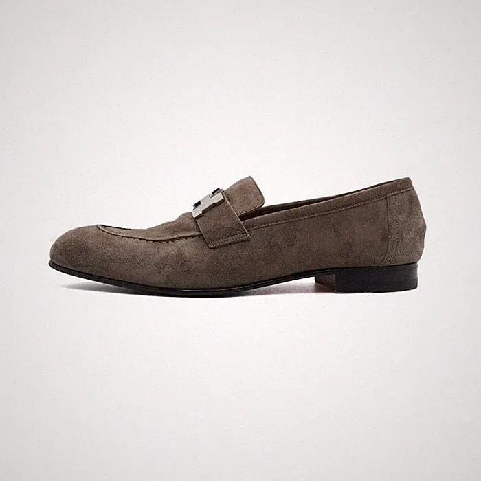 Hermes Herren Halbschuhe H mit silbernem Logo PARIS H201491Z 152317369 [U]