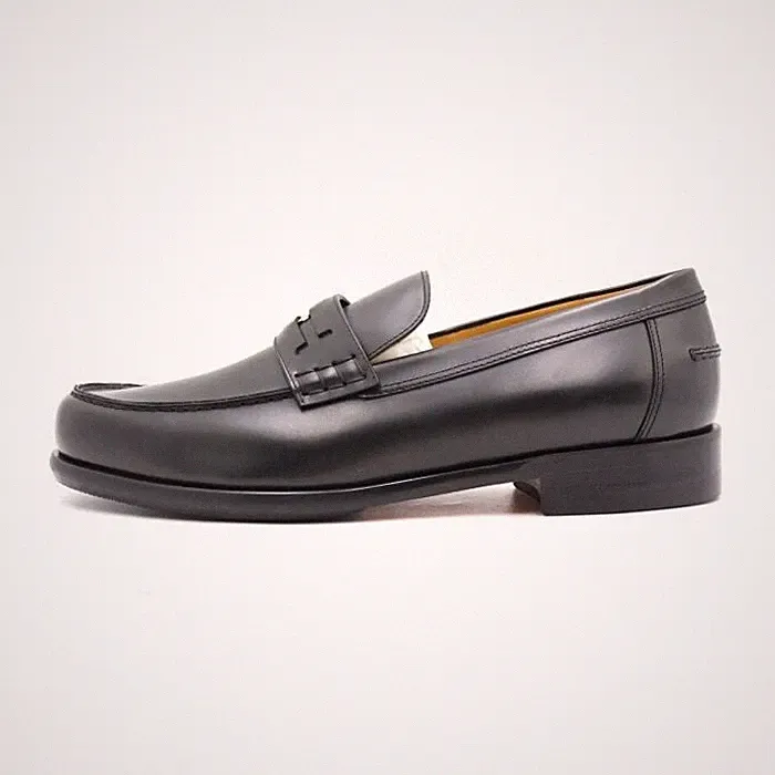 Hermes Herren Halbschuhe H verziert Silber Schwarz AA40240 152898160 [U]