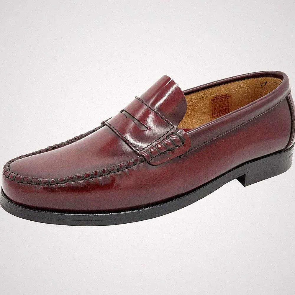 Herren Anzugschuhe Slipper Leder Business Schuhe Loafer Ledersohle genäht