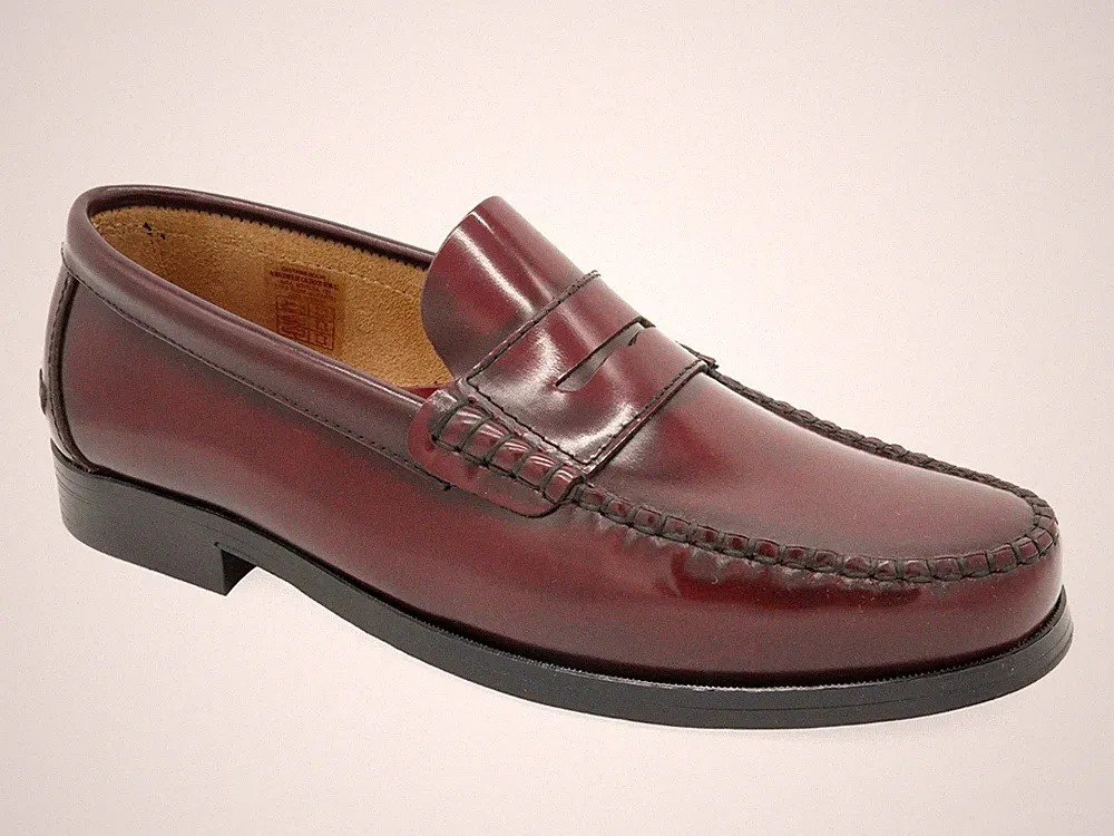 Herren Anzugschuhe Slipper Leder Business Schuhe Loafer Ledersohle genäht
