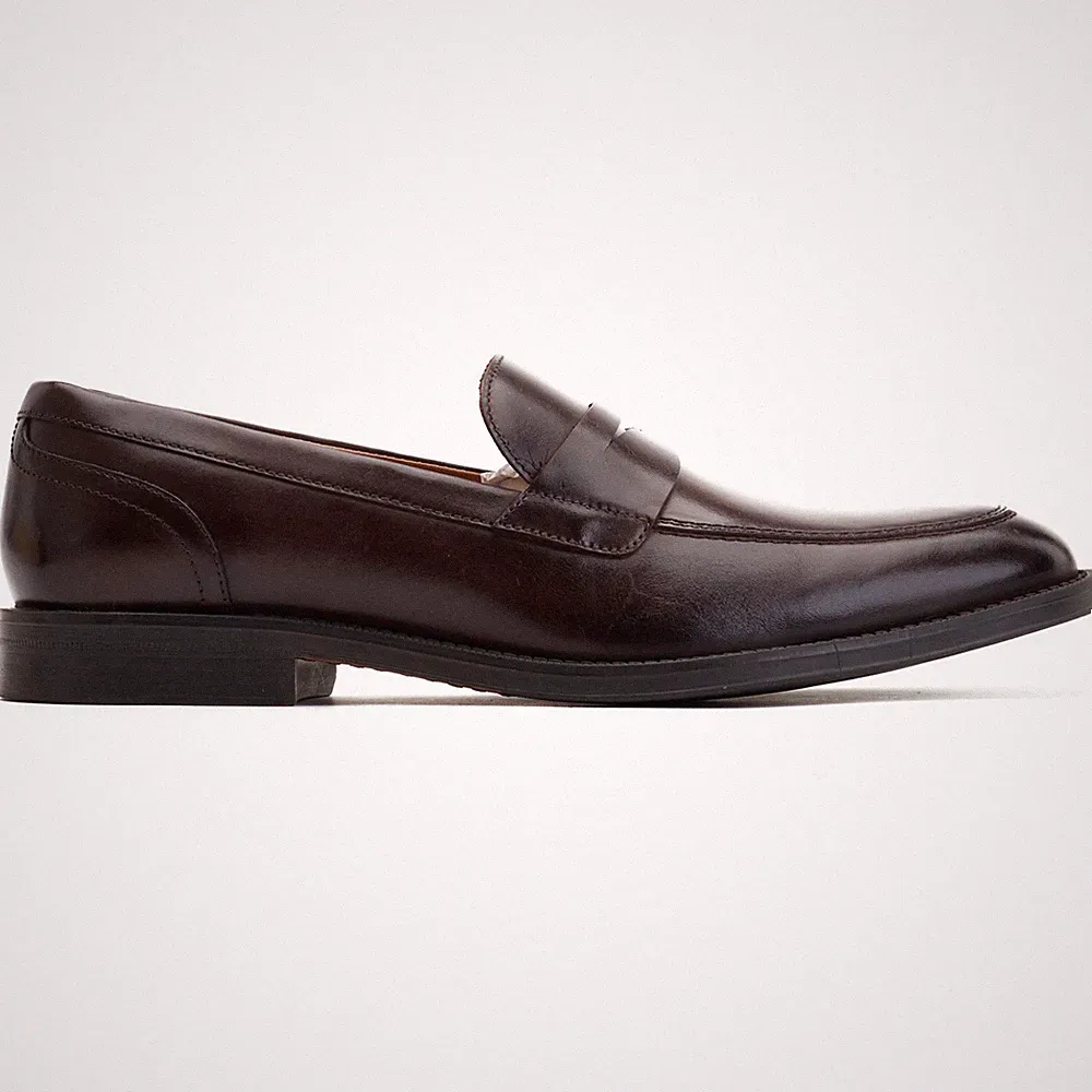 Herren Base London Formelle Schuhe Kennedy Leder Smart Slipper Halbschuhe UK7-12