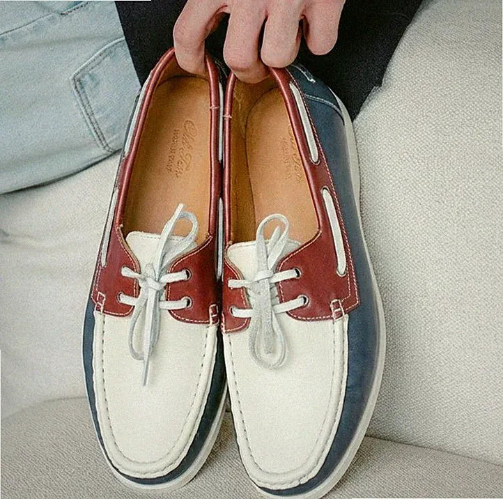 Herren Bootsschuhe Größe Kunstleder Low Top Deck Schuhe Slipper Halbschuhe Schuhe Größe