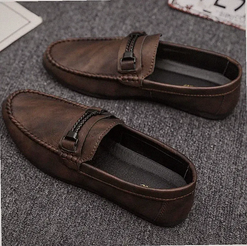 Herren Business Mokassin Loafers - Bequeme Slipper Halbschuhe für Büro Alltag