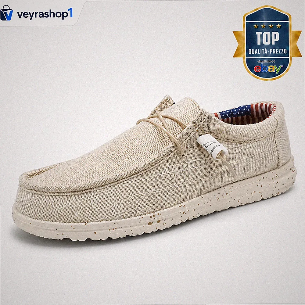 Herren Casual Halbschuhe Denim Canvas Atmungsaktiv Große Größen