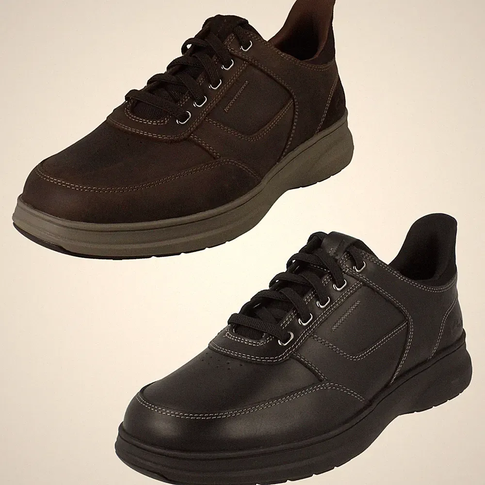 Herren Clarks Artisan Contour Cushion Slipper Sneaker Schuhe "Mullan Easy"