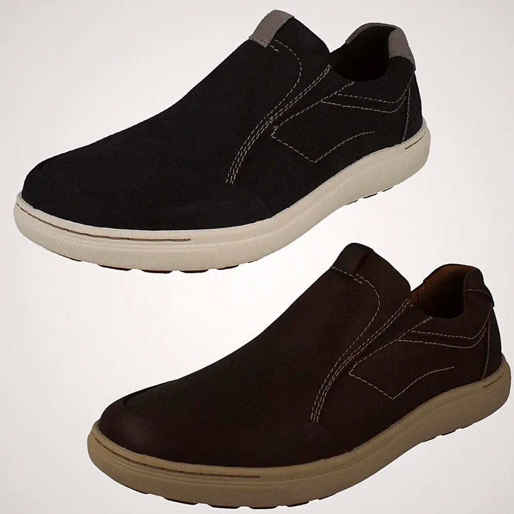 Herren Clarks Mapstone Step Freizeit Slipper Schuhe