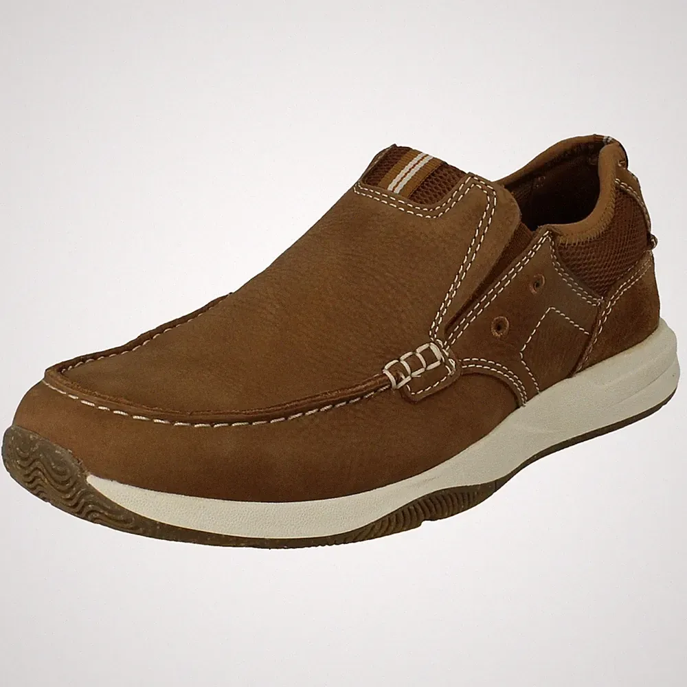 Herren Clarks Weite Passform Leder Slipper Leger Komfort Bootsschuhe "Sailview Step"