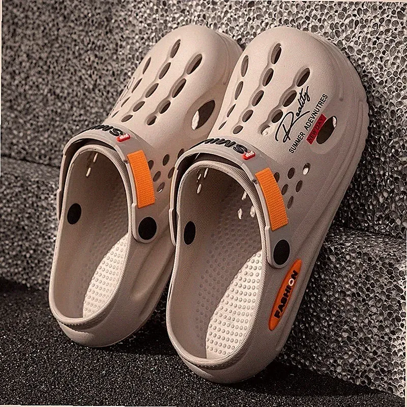 Herren Clogs Sandalen Gr 47 EVA Hausschuhe Sommer rutschfest leicht