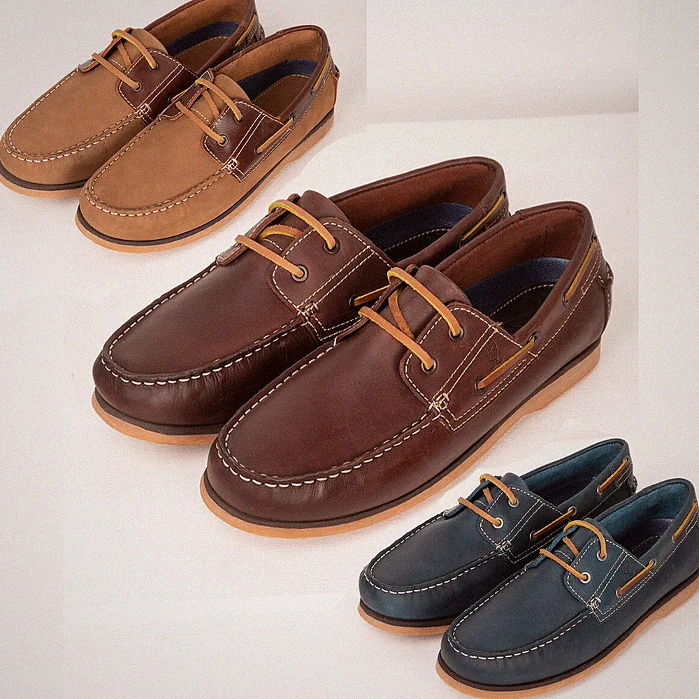 Herren Deck Schuhe Schnürschuhe Halbschuh Schuh Freizeit Smart Flach Bootsschuhe Rydale