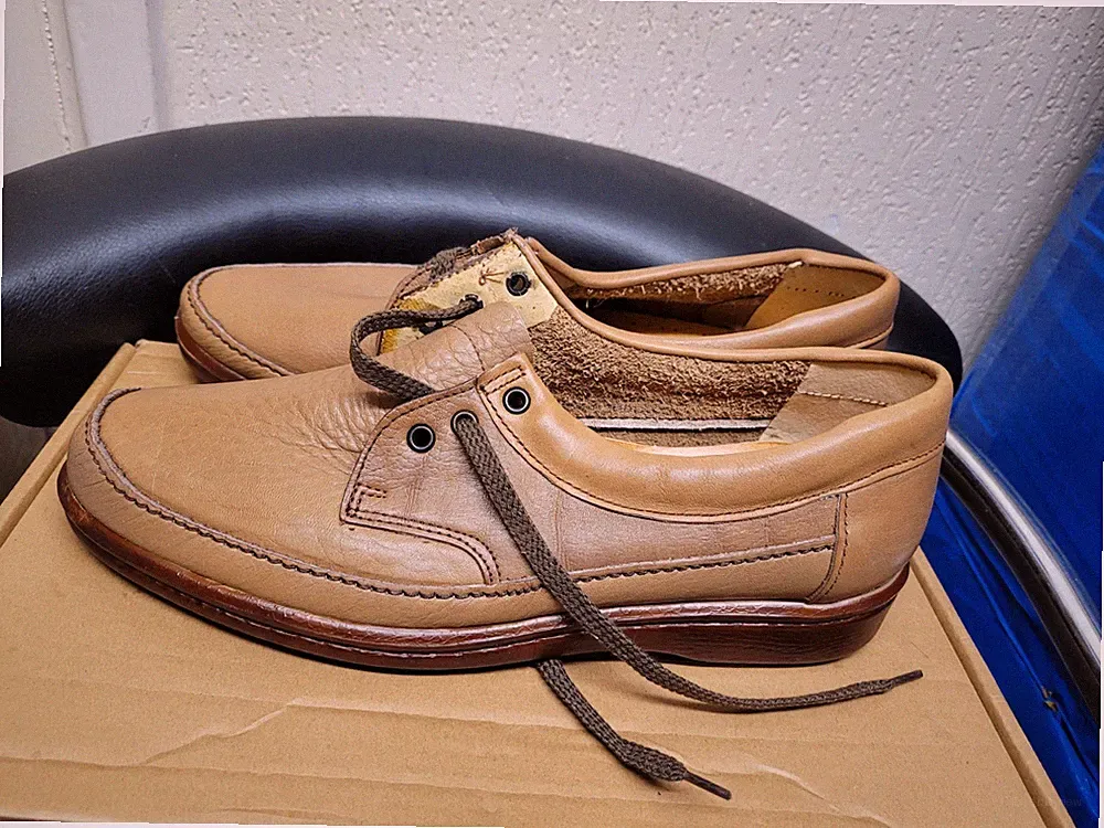 Herren Echtleder Freizeitschuhe In Braun Hergestellt in England Größe UK 9