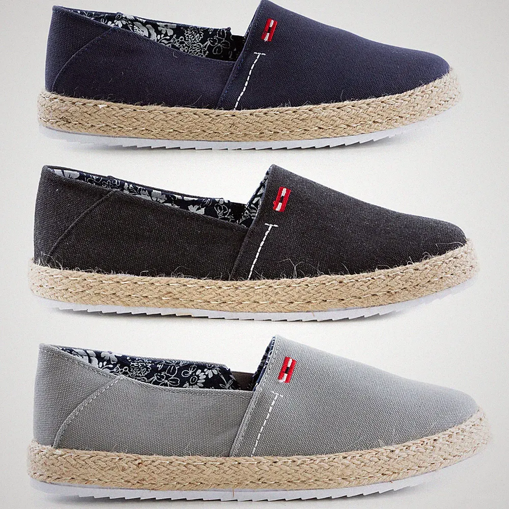 Herren Espadrilles Halbschuhe Canvas Boden Kordel Casual TOOCOOL EGZ8601