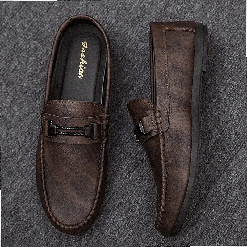 Herren Fahren Penny Halbschuhe Leger Wasserdicht Indoor Slipper Mokassins Schuhe Größe