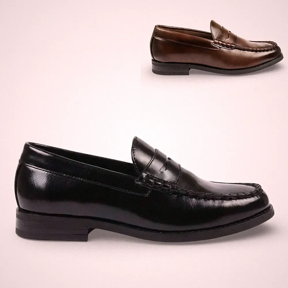 Herren Fauxleder PU Formelle Dress Schuhe Penny Loafers Freizeit Schuhe