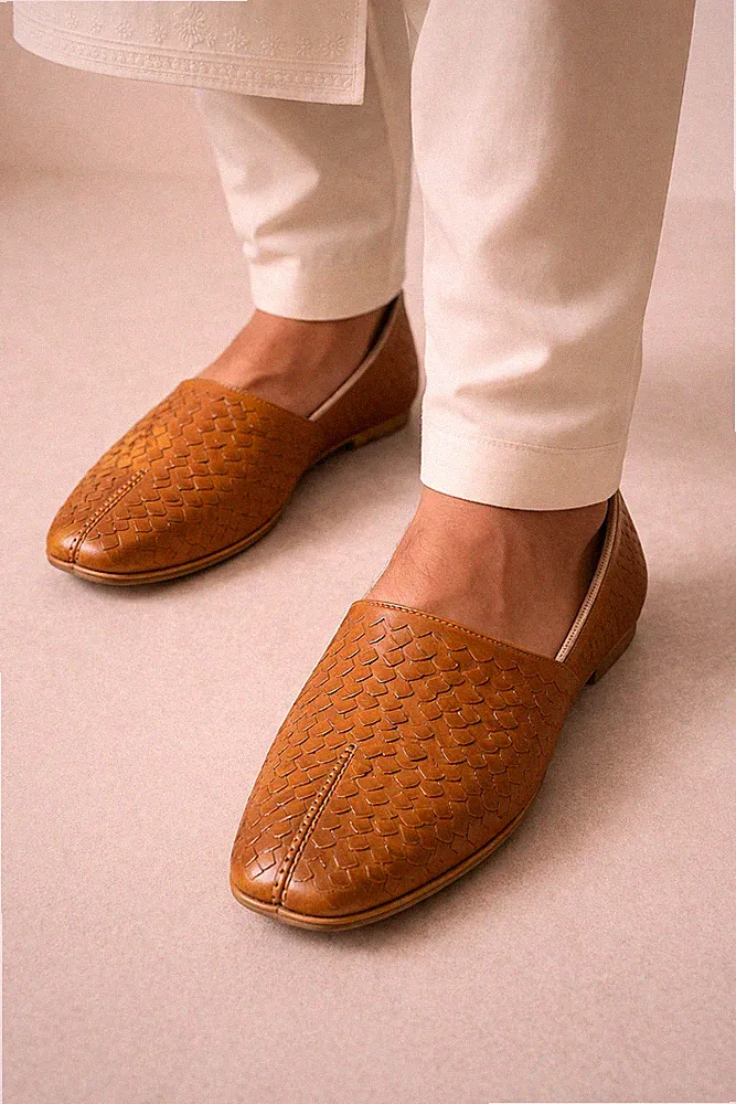 Herren Freizeitschuhe Handgefertigt Indische Mojaries Halbschuhe Krawatten Br...