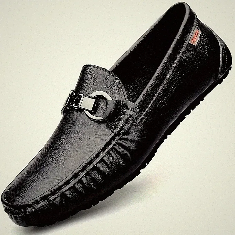 Herren Freizeitschuhe Leicht Kunstleder Halbschuhe Slipper Flache Fahrschuhe