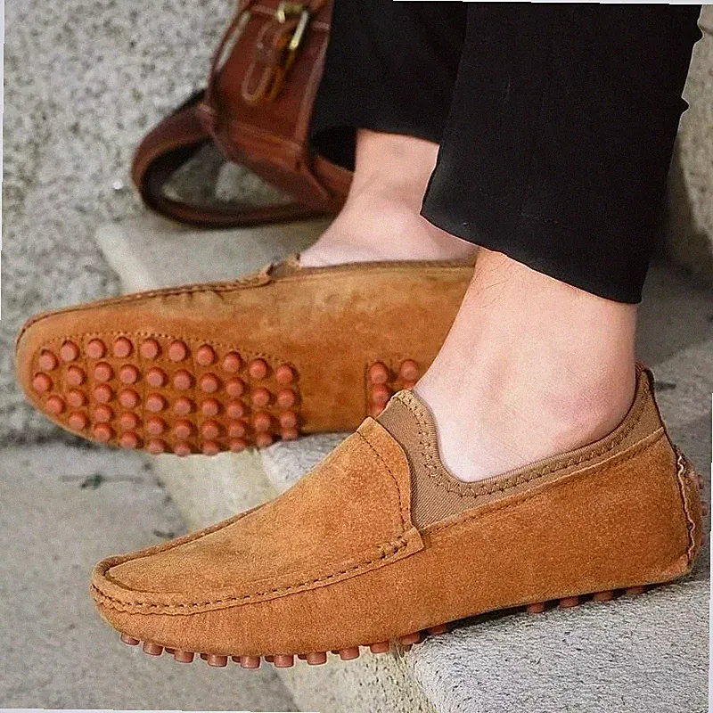 Herren Halbschuhe Braun Slipper Sommer Freizeitschuhe Leicht Herren CF703XX