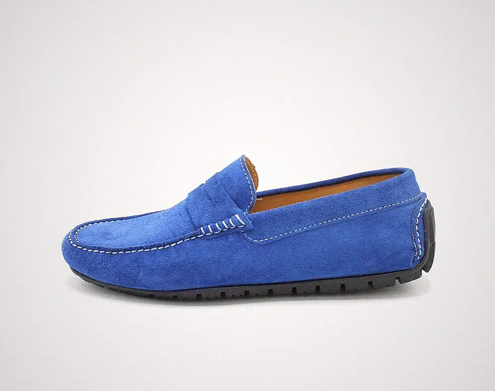 Herren Halbschuhe Echtleder Wildleder Sommer Wildlederschuhe Made in Italy aus