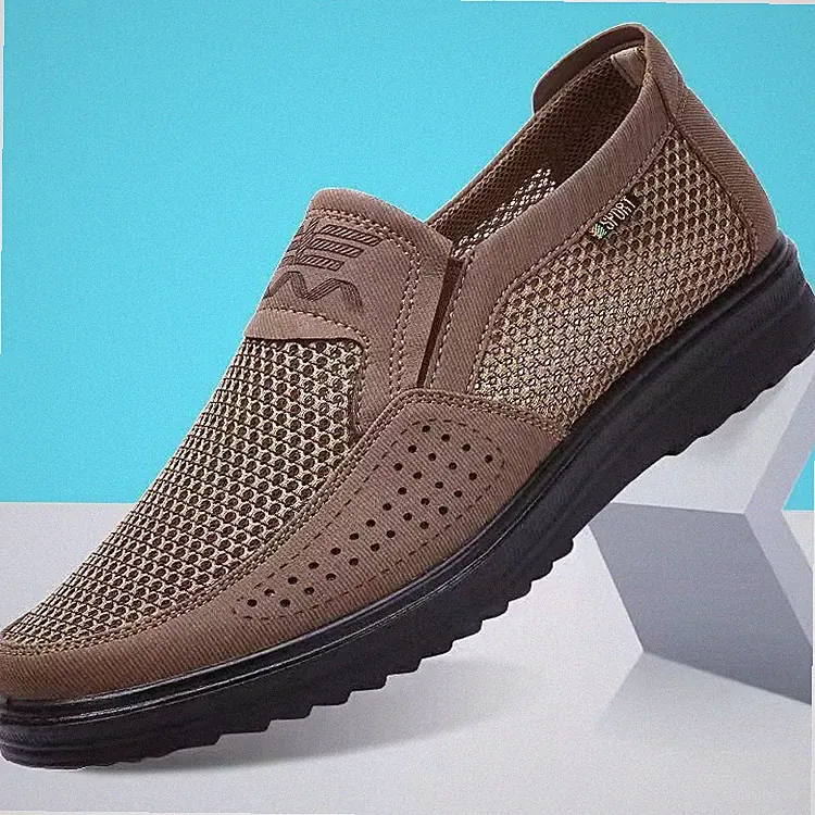 Herren-Halbschuhe Freizeit Mokassins Schuhe Atmungsaktiv Fahren Slipper Schuhe