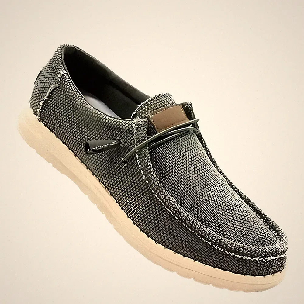 Herren Halbschuhe Freizeitschuhe Canvas Boot Slipper bequem leicht atmungsaktiv VEQUE