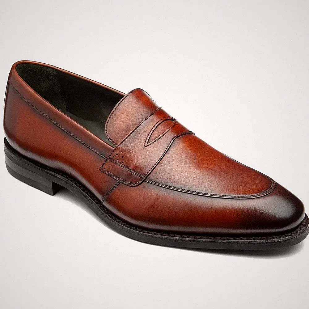 Herren Halbschuhe Lynch Halbschuhe Scotch Premium Kalbsleder Goodyear Sohle UK7 bis UK12