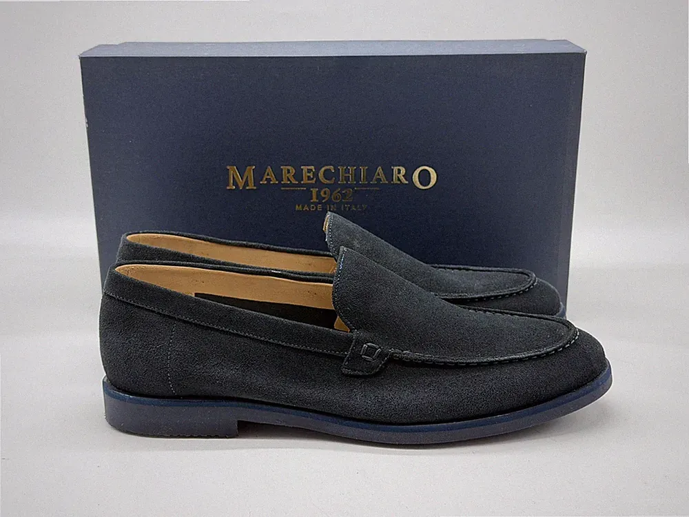 Herren Halbschuhe Modell L.P. - Wildleder Marineblau