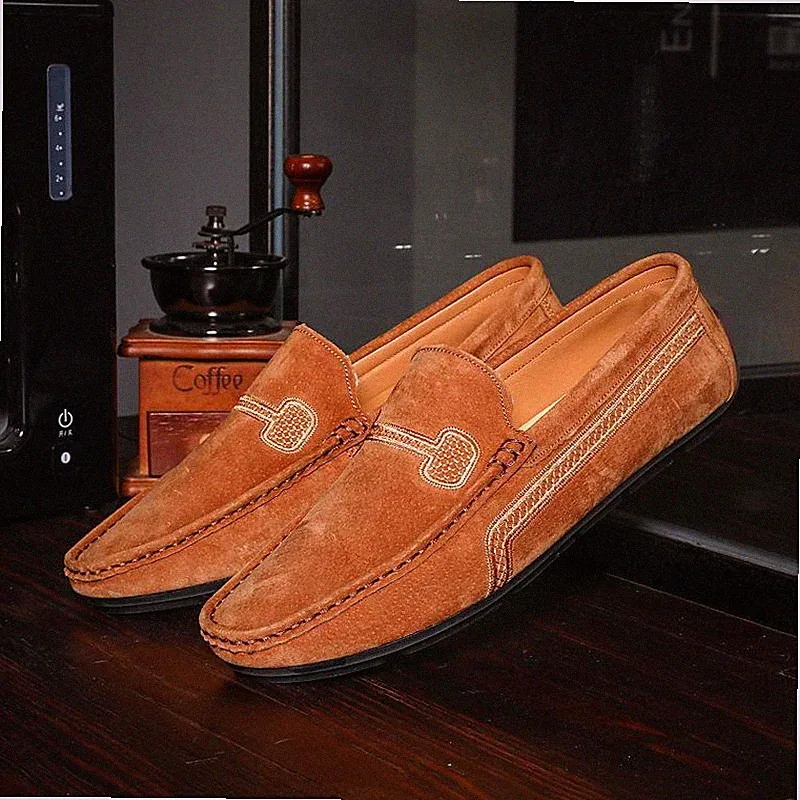 Herren Halbschuhe Mokassins Schuhe Loafers Freizeit Slipper Fahrschuhe Gr.38-48
