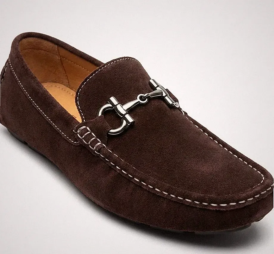 Herren Halbschuhe Slipper Freizeit Kunstleder Formell Fahren Halbschuhe Größe Neu