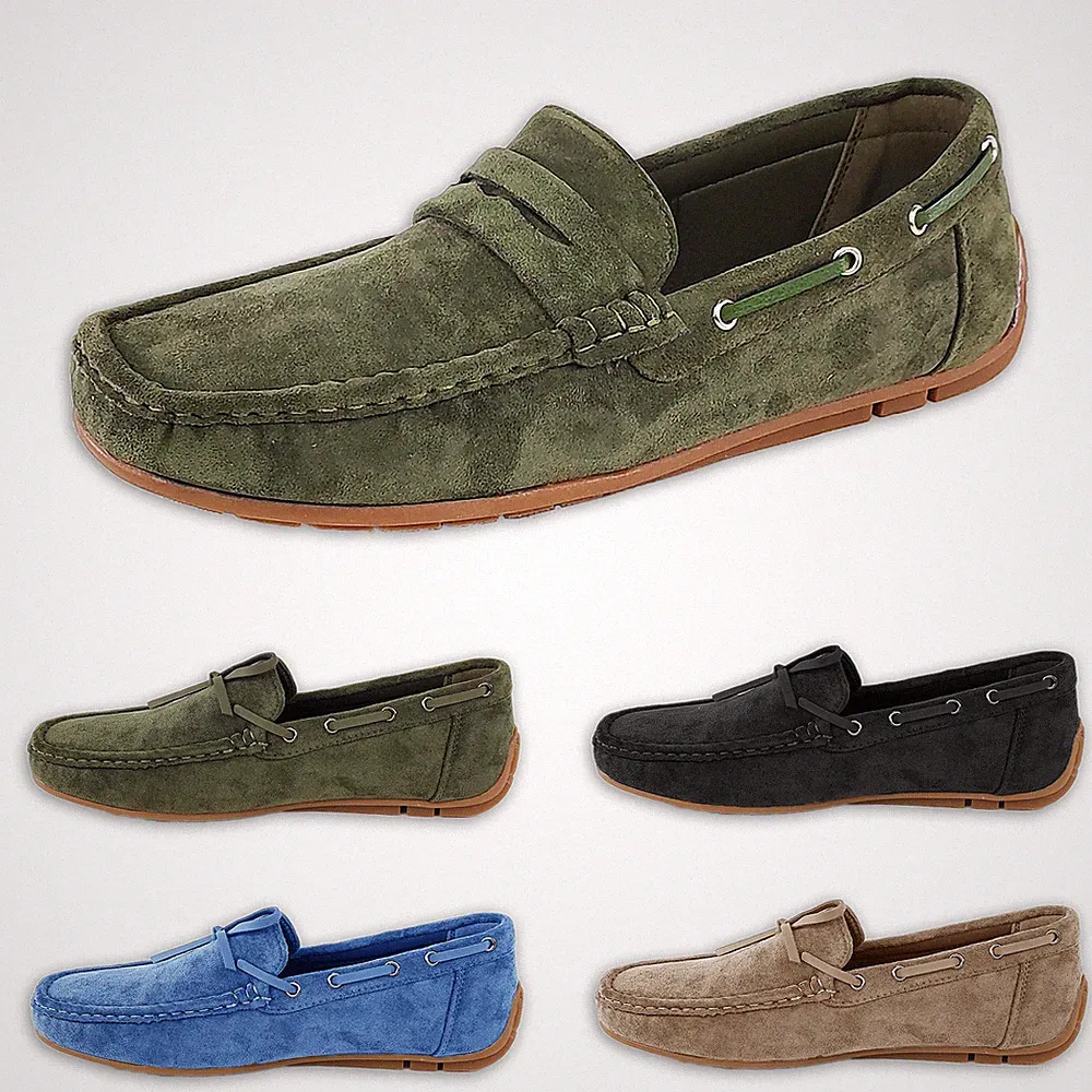 Herren Halbschuhe Sommer Wildleder bequeme Schuhe Freizeit Schnürsenkel Wildleder VEQUE