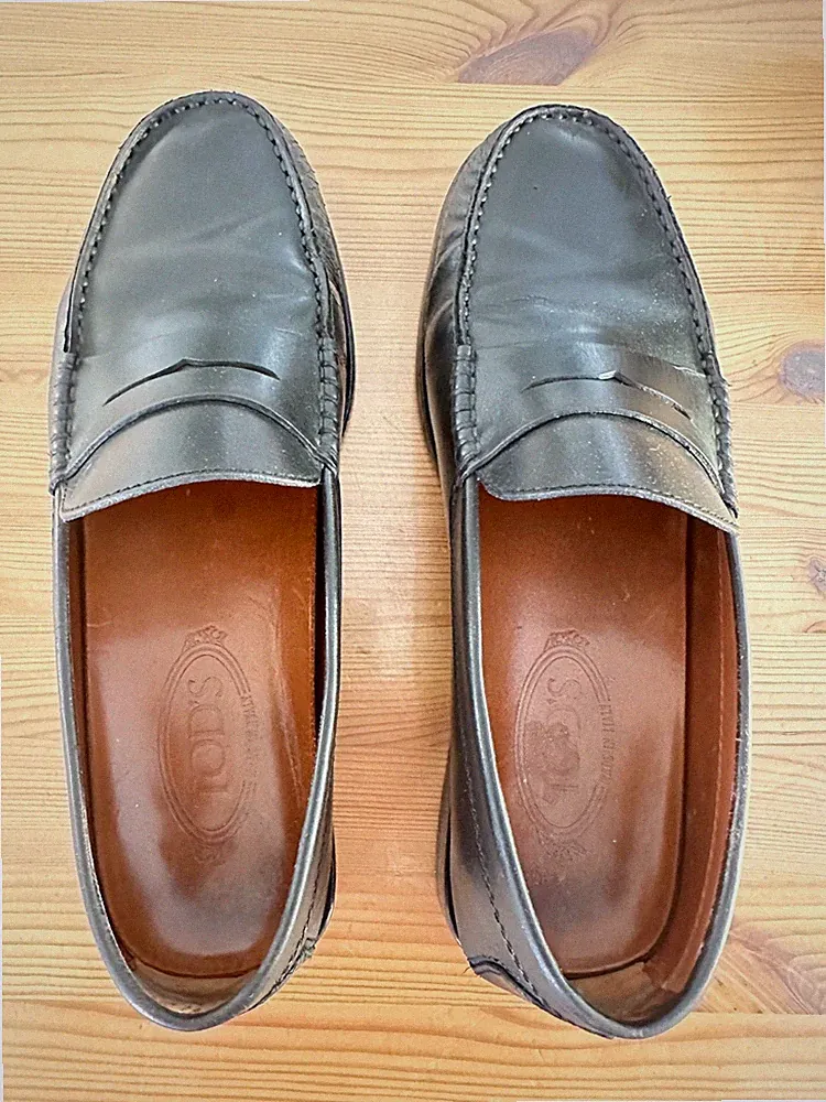 Herren Halbschuhe TODS LEDER SCHWARZ GR. 42