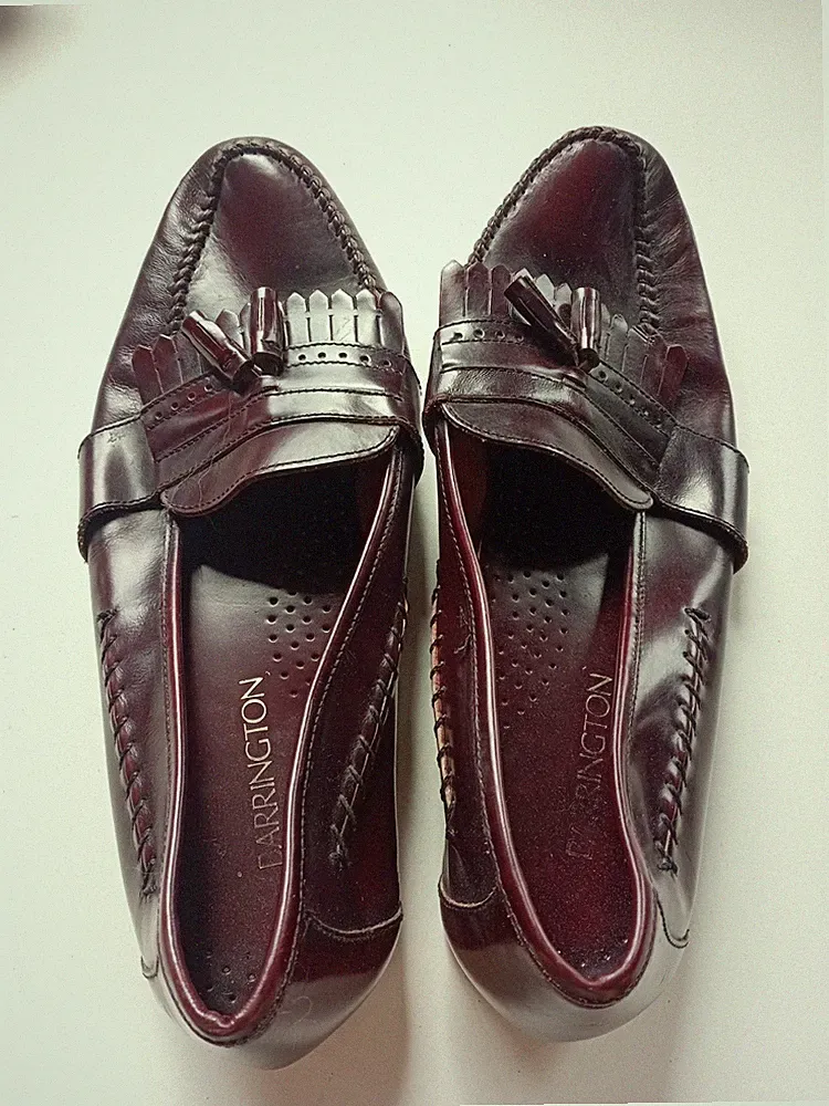 Herren Halbschuhe - US Größe 11 - weinrot