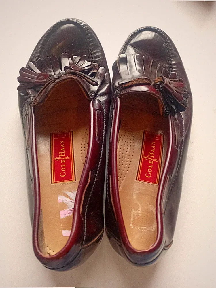 Herren Halbschuhe – US-Größe 9,5 – weinrot