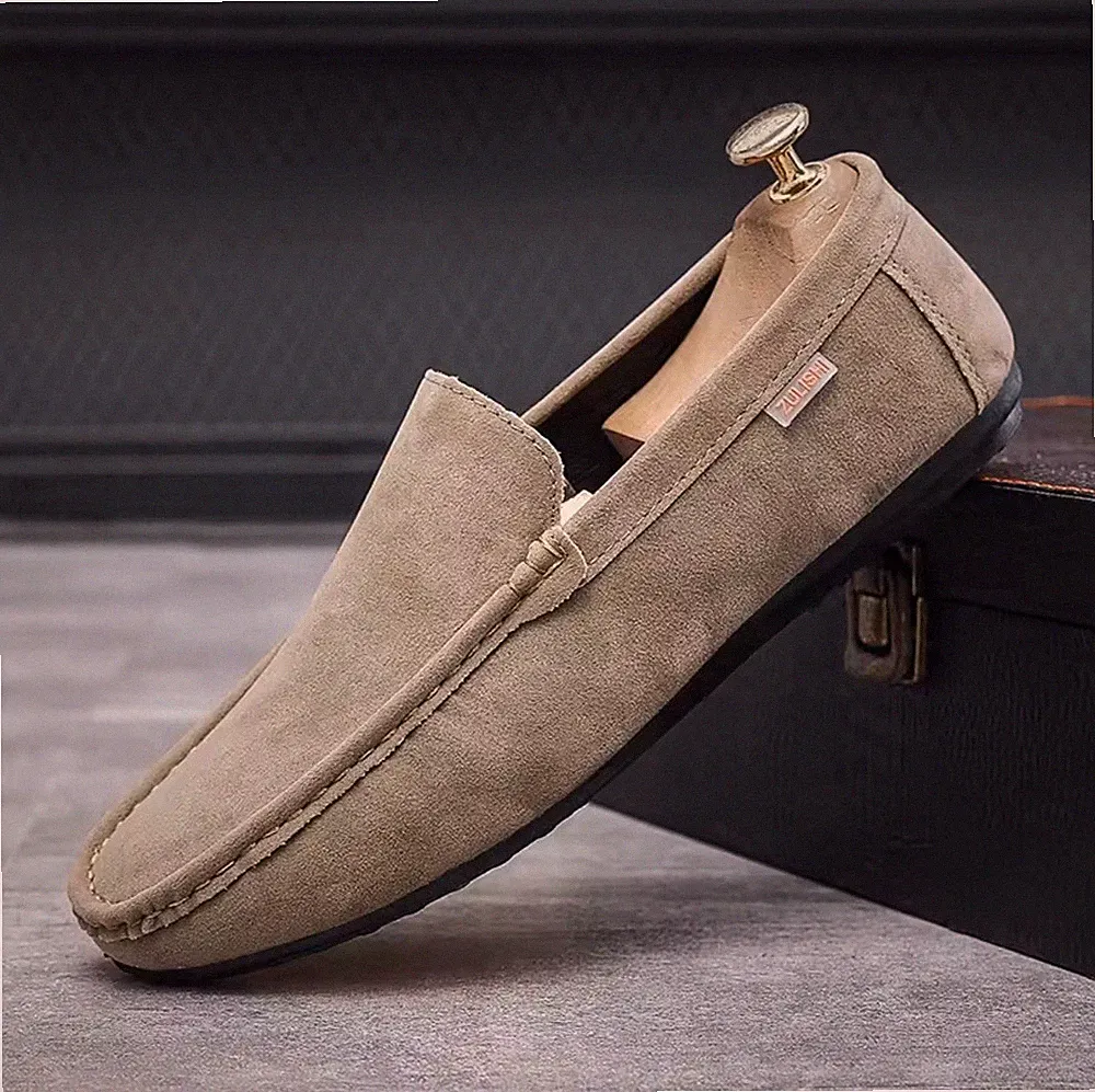 Herren Halbschuhe Wildleder Elegant Casual Modisch Leicht