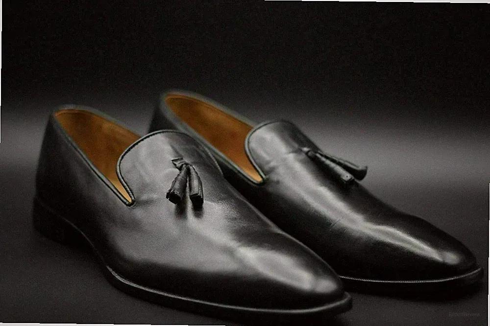 Herren Handarbeit Schuhe Quasten Mokassin schwarz Leder formelle Kleidung Freizeitkleid Stiefel