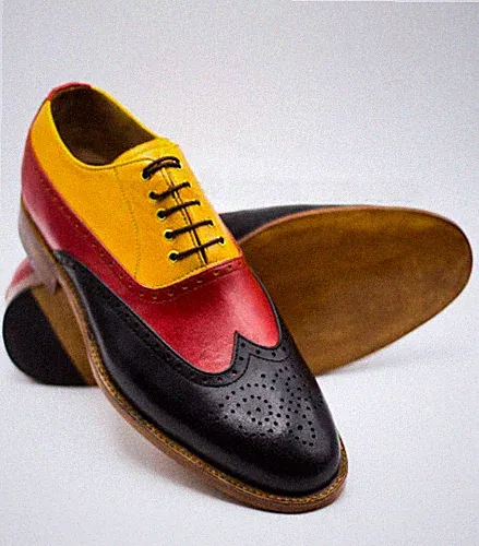 Herren Handgefertigt Mehrfarbig Oxford Schnürung Formelle Schuhe Männer Schuhe/Stiefel-7-8-9-10-11