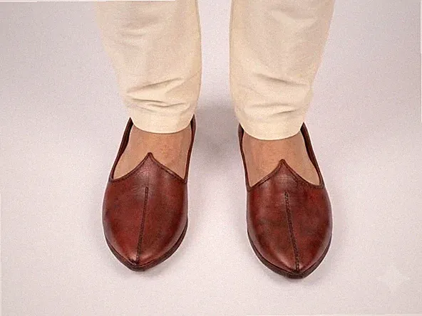 Herren Handgefertigte Schuhe Indische Halbschuhe Krawatten Flach Kirsche Lede...