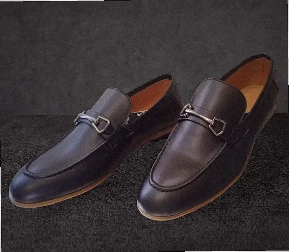 Herren Hochzeit Design Young Fashion Schuhe Kunst Leder Mokassins Slipper Loafer