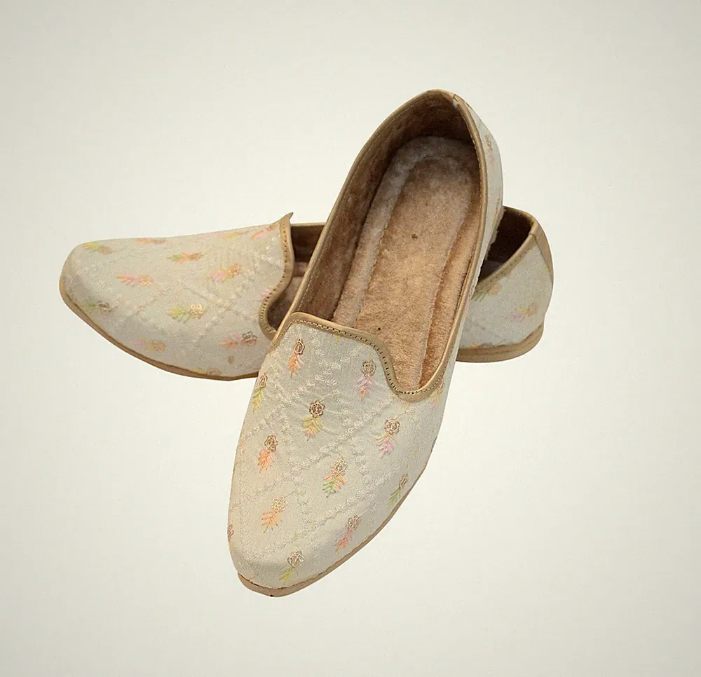 Herren Hochzeit Punjabi Jutti Khussa Mojari indisch pakistanisch Halbschuhe Schuhe Kunst-LR 05