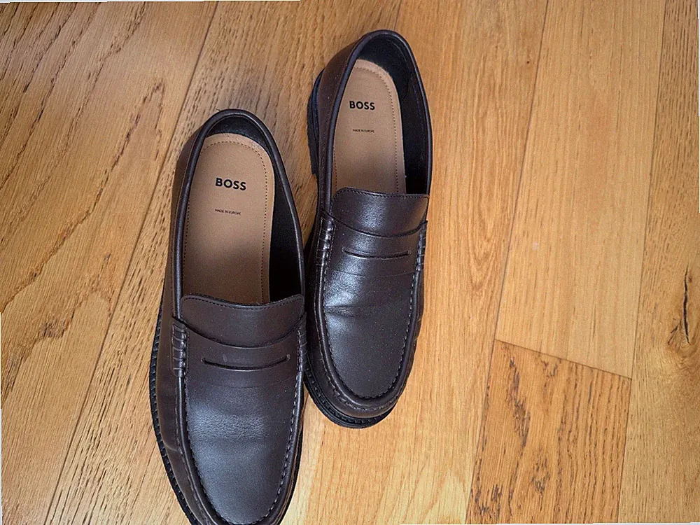 Herren Hugo Boss VINNY's Penny-Loafer TOWNEE Größe: 42 Farbe: DUNKELBRAUN