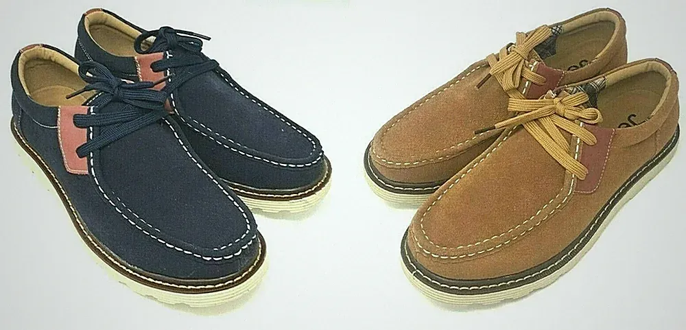 Herren Jeep Wildleder Schnürschuhe Runde Zehe Halbschuh Deck Schuhe Größe 4 5 6 7 8 9 10