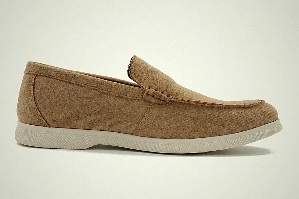 Herren Kunstleder Leder Slipper Halbschuh Klassisch Flache Sohle Mokassins Fahren Schuhe