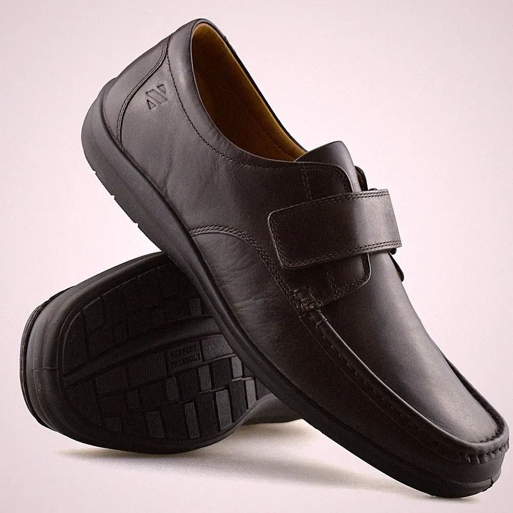 Herren Leder Leger Smart Touch Riemen Mokassin Gehen Fahren Boot Schuhe Größe
