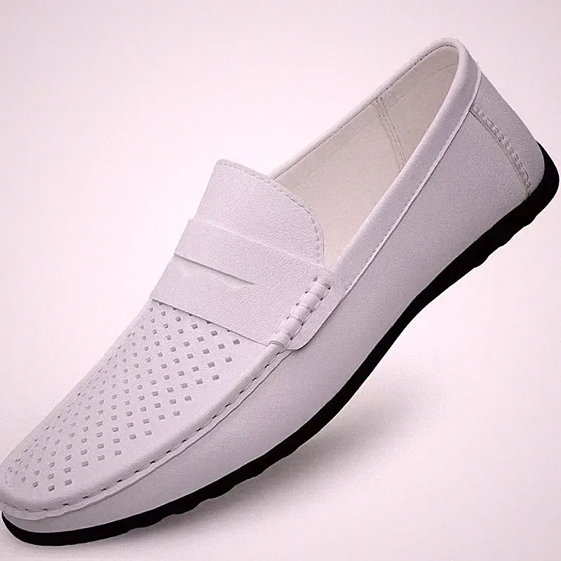 Herren Leder Slipper Wandern Boot Deck Leger Fahren Mokassin Halbschuh Schuhe Größe